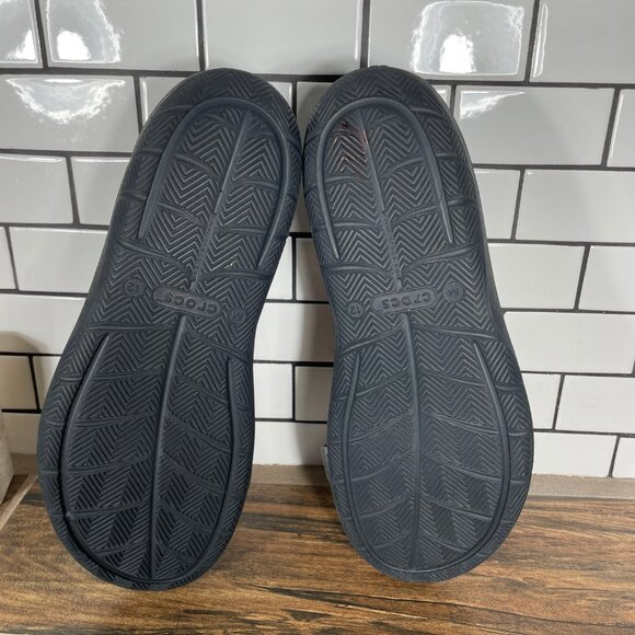 CROCS Swiftwater Expedition Mens Size 12 Shoes Gray Black Adventure Sandals - Picture 10 of 16
